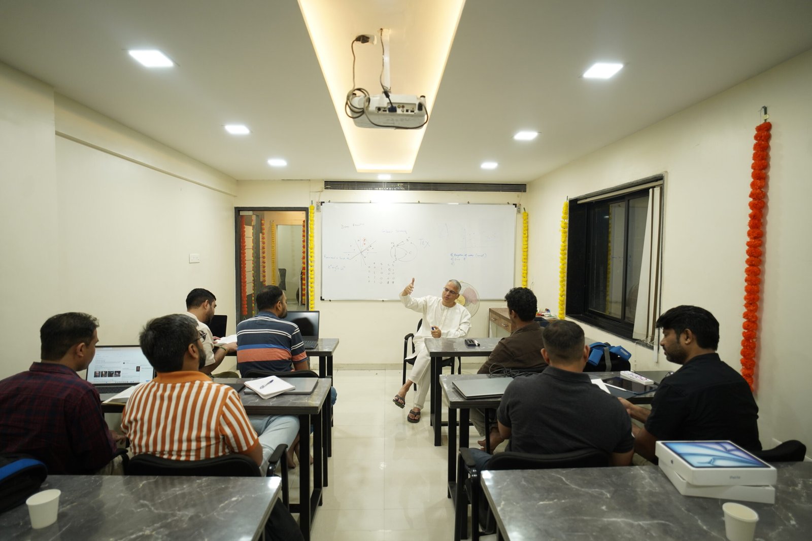 Dr. Karandikar with students at AIML Learn Pune